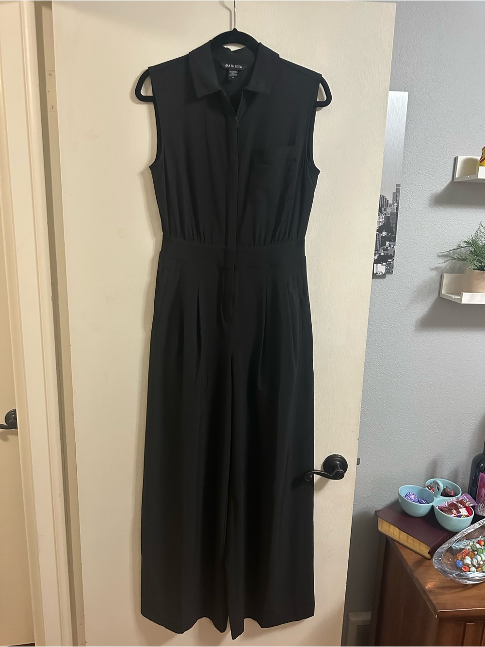 Athleta Black Wide leg Jumpsuit - Size 4